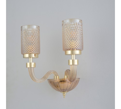 Бра Crystal Lux SILVESTRO AP2 AMBER