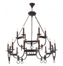 Люстра Crystal Lux SUERTE BROWN SP12+6