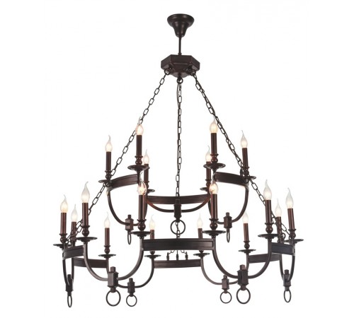 Люстра Crystal Lux SUERTE BROWN SP12+6