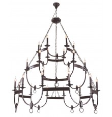 Люстра Crystal Lux SUERTE BROWN SP12+6+6