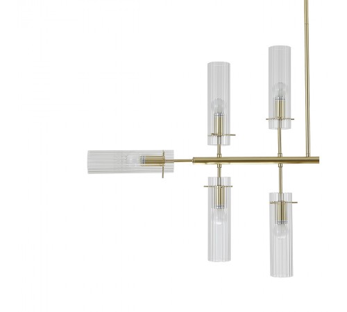 Люстра на штанге Indigo 11053/12R Gold Saetta