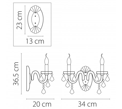 Бра Osgona 700622 Classic