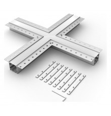 Соединитель угловой X-образный накладной Arlight 030099 S-LUX