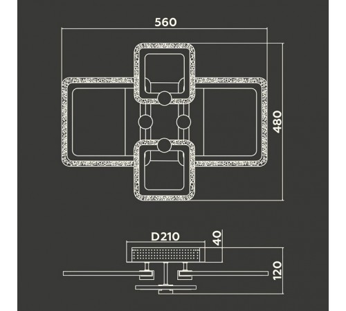 Потолочная люстра Ambrella Light FA5309 FA