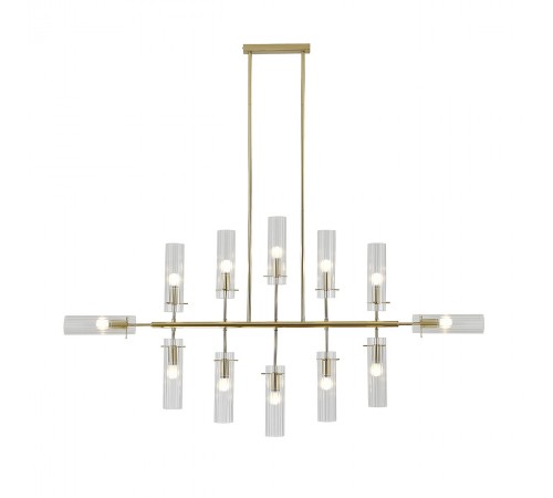 Люстра на штанге Indigo 11053/12R Gold Saetta