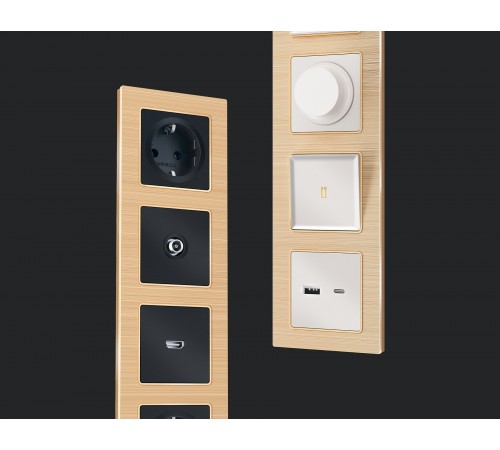 Рамка на 3 поста Ambrella Volt AF550303 Platos Металл