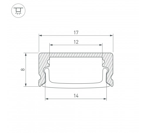 Профиль универсальный Arlight 044234 ARH-LINE