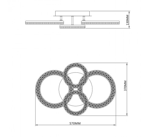 Потолочная люстра Escada 10281/4LED Alunit