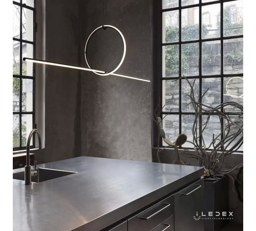 Подвесной светильник iLedex 10339P/A2-35W-3000K BK-WH Zoom