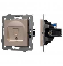 Розетка Ethernet RJ-45 и со шторками, без рамки Arlight 49849 SCT