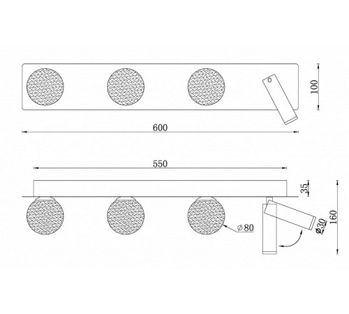 Бра iLedex W4774-60 SGD Telescope