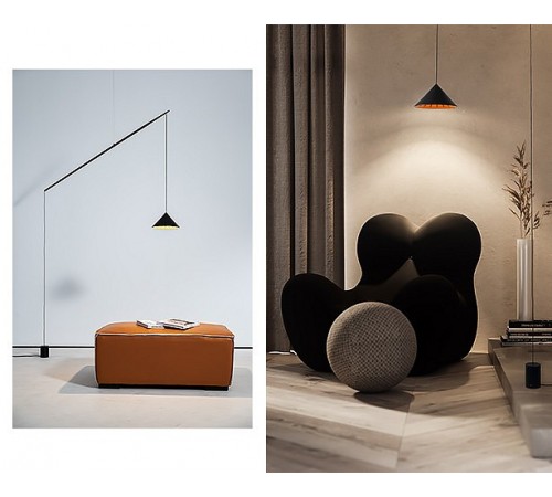 Светильник на растяжке Italline IT03-1429 black/orange IT03-1429