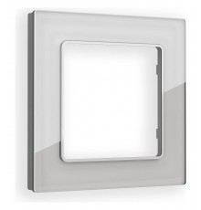 Рамка на 1 пост Ambrella Volt AF330401 Platos Стекло органическое