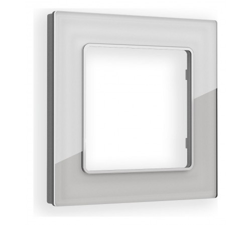 Рамка на 1 пост Ambrella Volt AF330401 Platos Стекло органическое