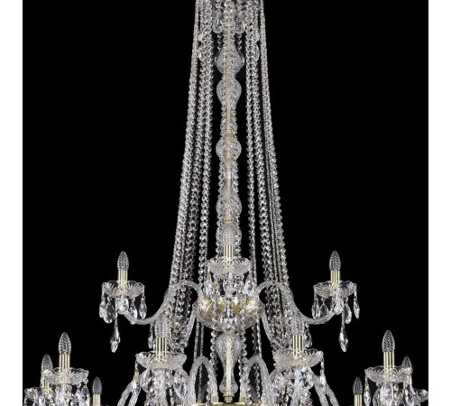 Подвесная люстра Bohemia Ivele Crystal 1402/20+10+5/530/h-206/3d/G 1402