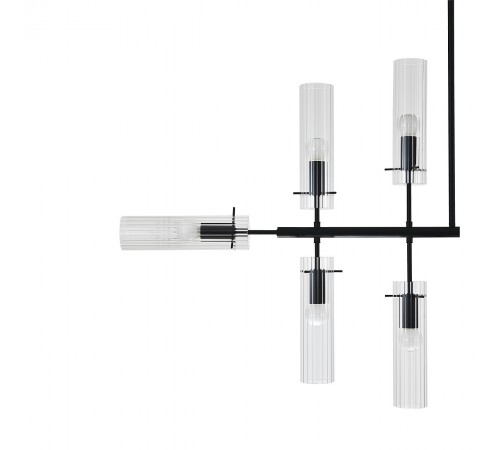 Люстра на штанге Indigo 11053/12R Black Saetta