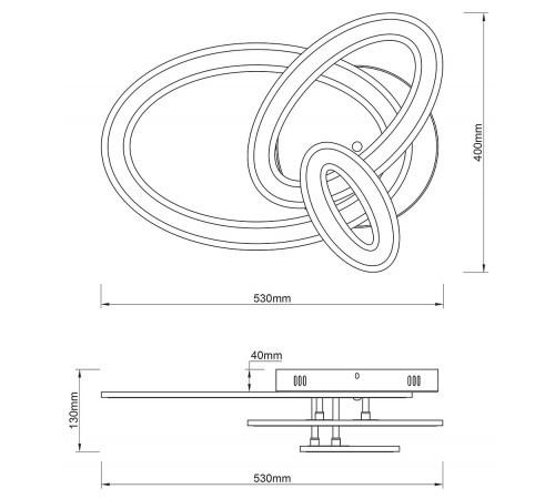 Потолочная люстра Escada 10241/3LED Volume
