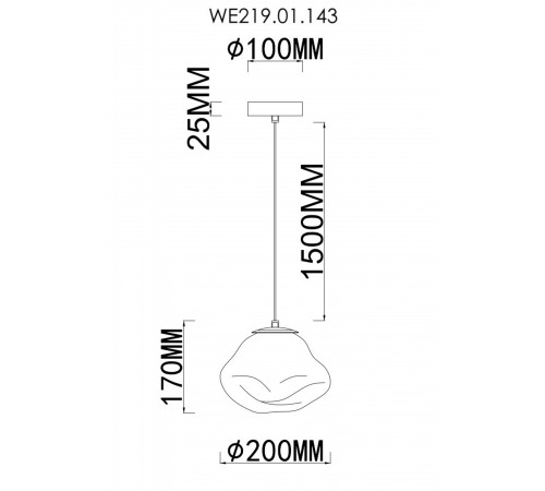 Подвесной светильник Wertmark WE219.01.143 Isola