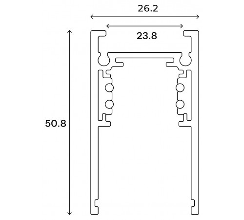 Трек накладной Hesby Lighting HSBL_0051_1 ElDeko