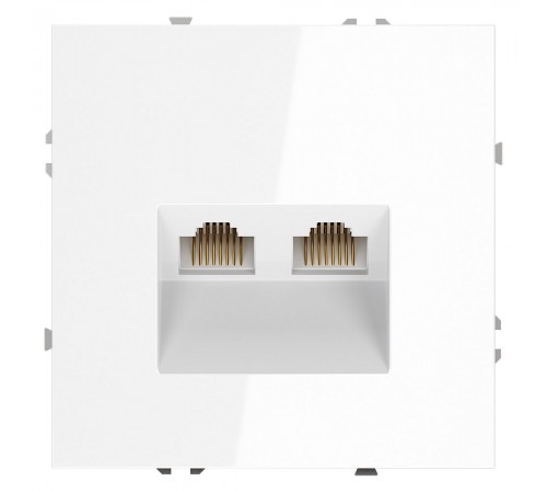 Розетка двойная Ethernet RJ-45 без рамки Voltum VLS060201 S70