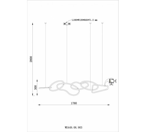 Подвесной светильник Wertmark WE449.06.903 Vanessa