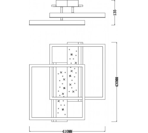 Накладной светильник Escada 10215/2LED Stellar