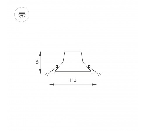 Встраиваемый светильник Arlight 032431 STORM