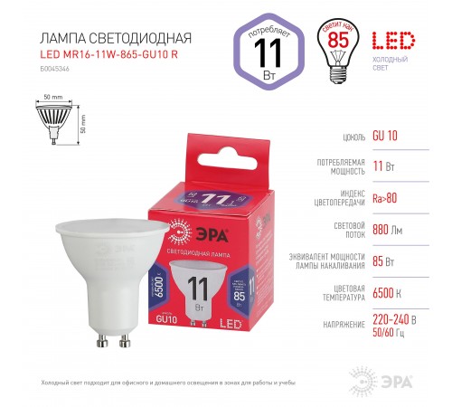 Лампа светодиодная Эра Б0045346 ЭКО