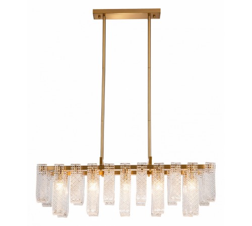 Люстра на штанге Indigo 12027/10PL Brass Brina