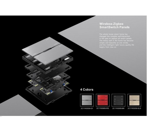 Панель универсальная сенсорная накладная iLedex Technical INN SP 48V-4-BK VISION48/22