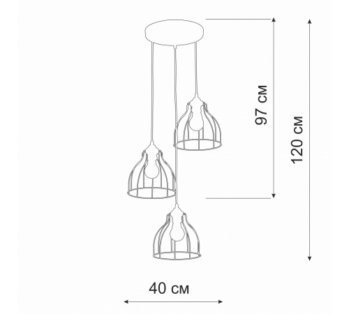 Подвесной светильник Vitaluce V3102-1/3S V3102