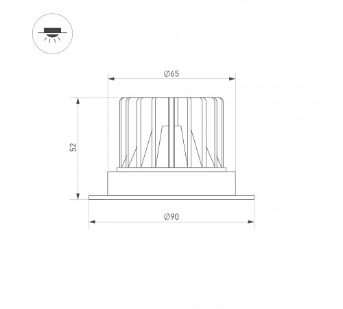 Встраиваемый светильник Arlight 031882 ATLAS