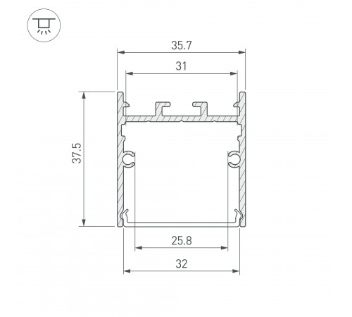 Профиль универсальный Arlight 043975 SL-LINE