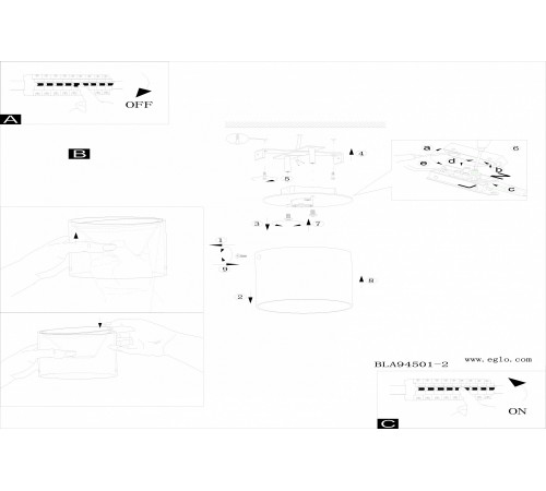 Накладной светильник Eglo 94502 Polasso