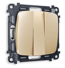 Выключатель трехклавишный без рамки Ambrella Volt MO605010 Quant