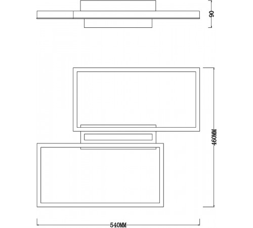 Накладной светильник Escada 10209/2LED White Scales