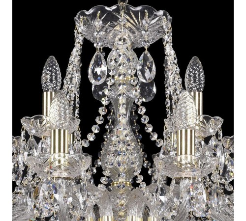 Подвесная люстра Bohemia Ivele Crystal 1413/12+6/300/G 1413