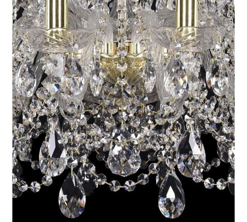 Подвесная люстра Bohemia Ivele Crystal 1411/12+6/240/G 1411