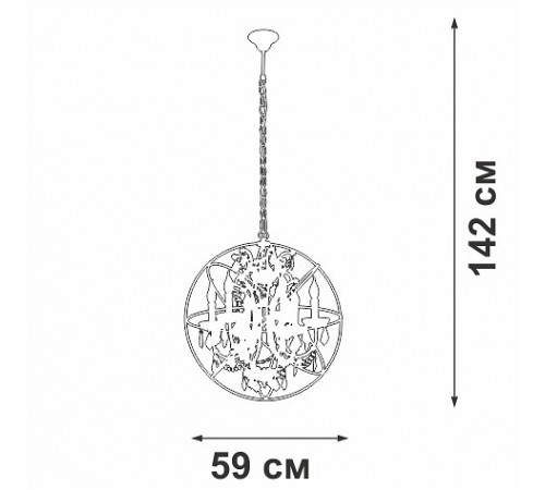 Подвесная люстра Vitaluce V5816-7/6 V5816