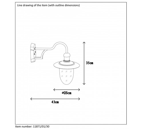 Светильник на штанге Lucide 11871/01/30 Aruba