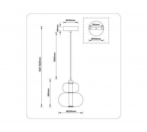 Подвесной светильник Ambrella Light LH11051 LH