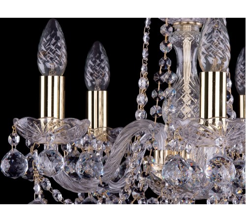 Подвесная люстра Bohemia Ivele Crystal 1402/5/141/G/Balls 1402