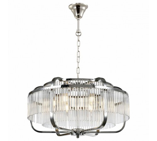 Подвесная люстра iLamp P9574-6 CR+CL Qeens