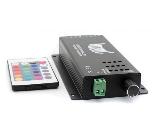 Контроллер-регулятор цвета RGB с пультом ДУ SWG IR-RGB-12A-music IR