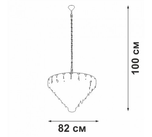Подвесная люстра Vitaluce V58340-8/25 V58340