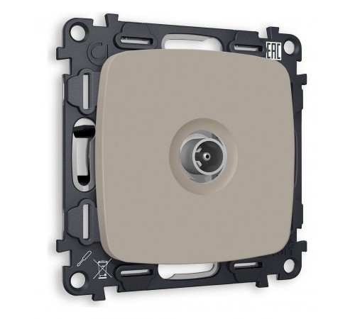 ТВ-розетка проходная без рамки Ambrella Volt MO373030 Quant