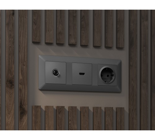 Рамка на 1 пост Ambrella Volt AF110501 Line