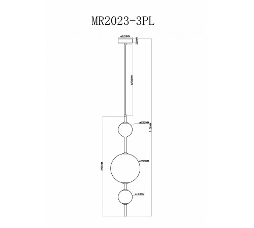 Подвесной светильник MyFar MR2023-3PL Violla