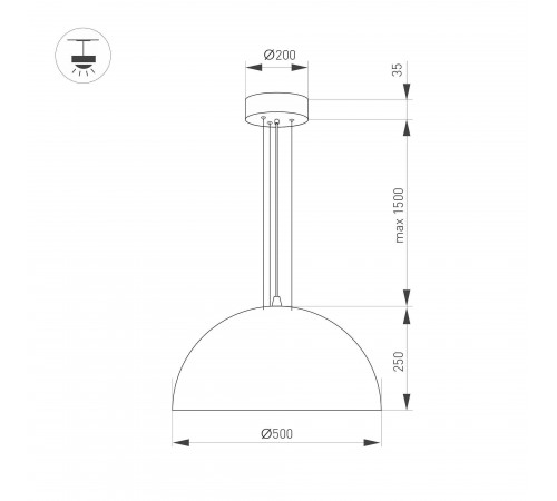 Подвесной светильник Arlight 039699 RESTO