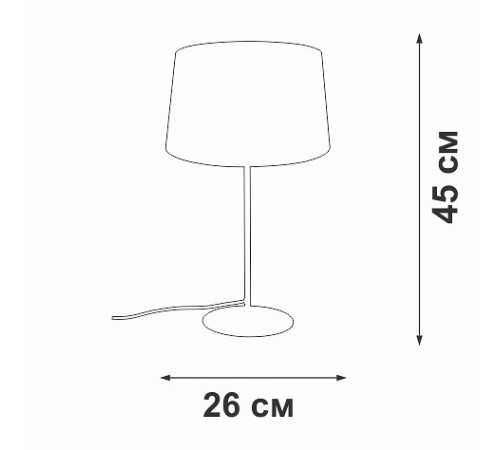 Настольная лампа декоративная Vitaluce V2718-1/1L V2718
